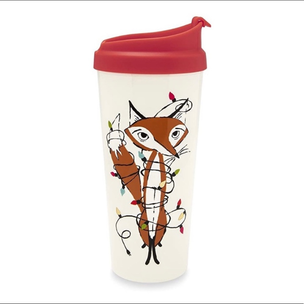Kate spade fox coffee tumbler